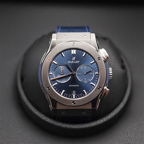 Hublot Classic Fusion Chronograph Titanium Blue 